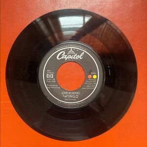 Capitol Records Vinyl 45 rpm Record WINGS